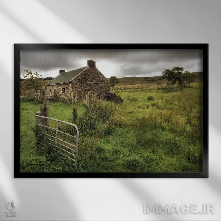 تابلو روزی در خانه اثر اندی اموس - نمای قابدار مشکی