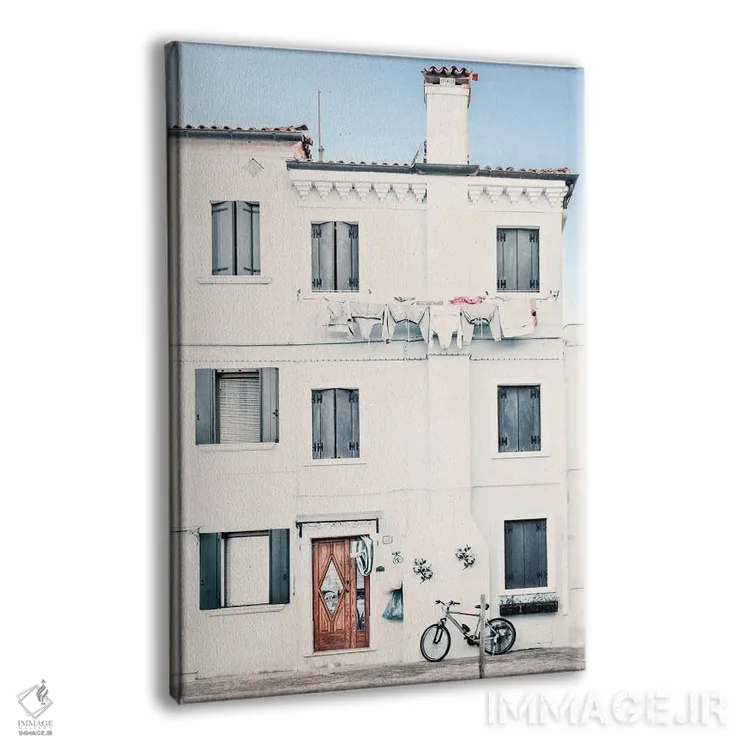 تابلو روستای آرام مدیترانهای اثر اندی اموس - نمای پرسپکتیو محصول