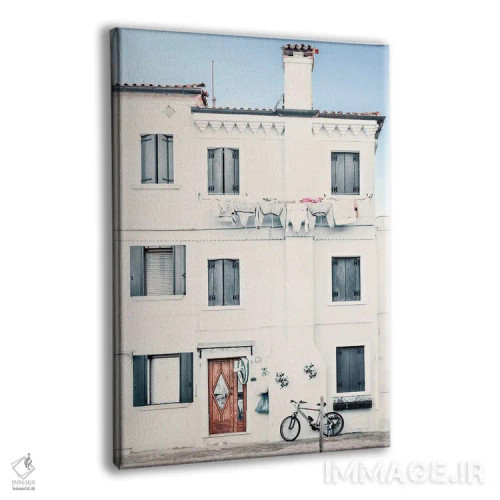 تابلو روستای آرام مدیترانهای اثر اندی اموس - نمای پرسپکتیو محصول