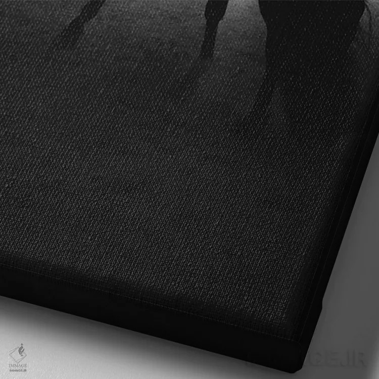 تابلو رو در رو شدن با ناشناخته اثر آنا آرشینگر - نمای نزدیک بافت بوم