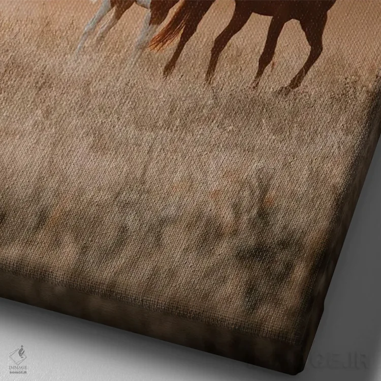 تابلو در کنار تو احساس امنیت داشتن اثر آنا آرشینگر - نمای نزدیک بافت بوم