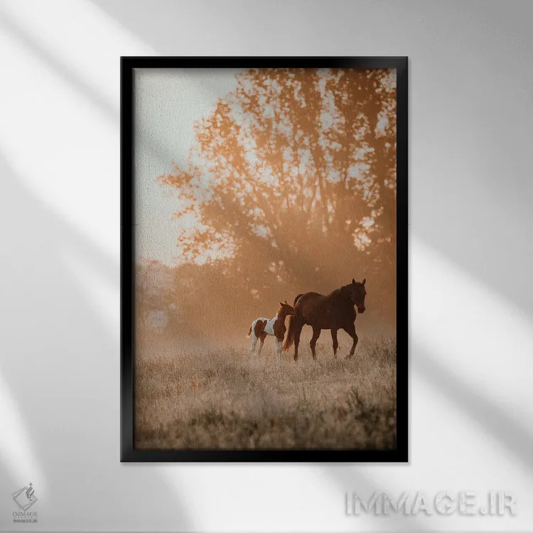 تابلو در کنار تو احساس امنیت داشتن اثر آنا آرشینگر - نمای قابدار مشکی