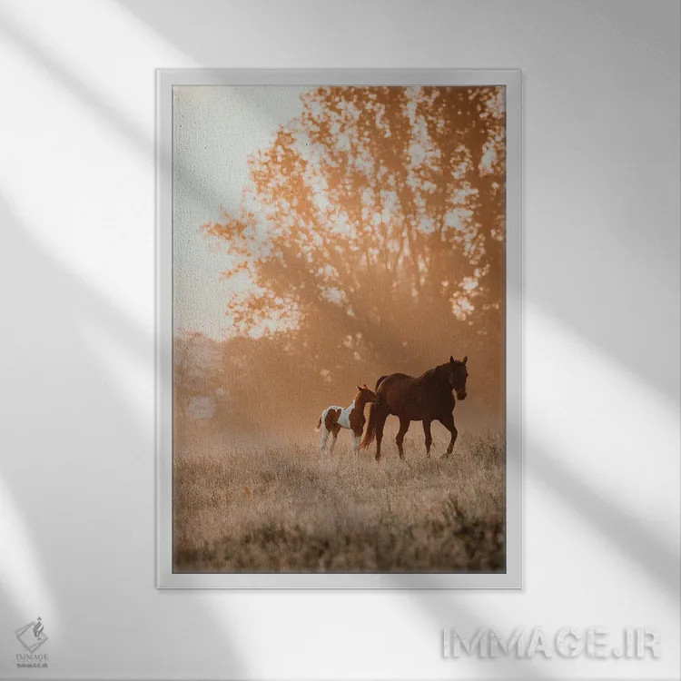 تابلو در کنار تو احساس امنیت داشتن اثر آنا آرشینگر - نمای قابدار سفید