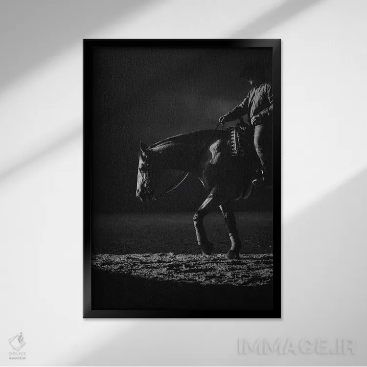 تابلو زیبایی در حرکت اثر آنا آرشینگر - نمای قابدار مشکی