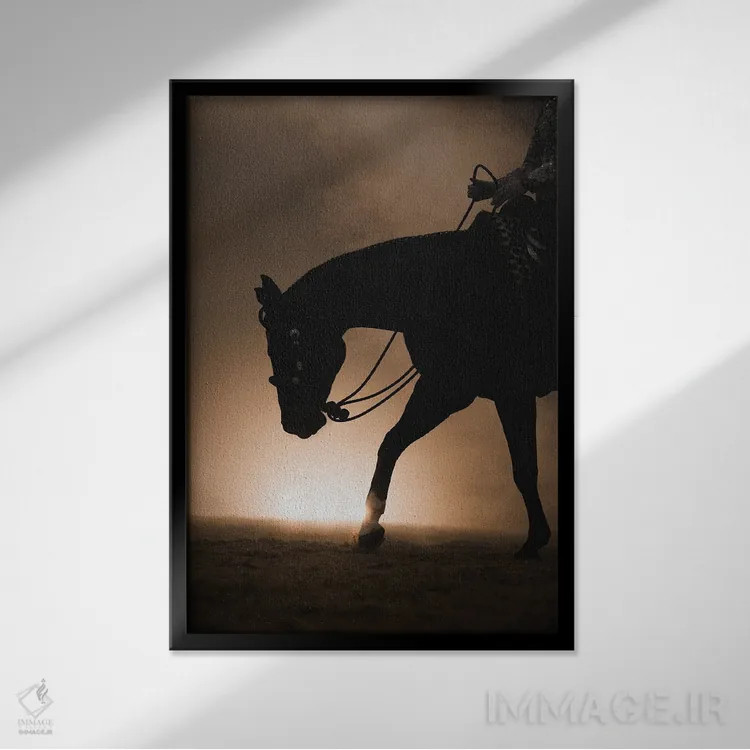 تابلو تماس مقدس اثر آنا آرشینگر - نمای قابدار مشکی