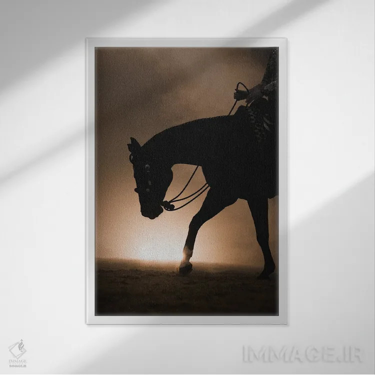 تابلو تماس مقدس اثر آنا آرشینگر - نمای قابدار سفید