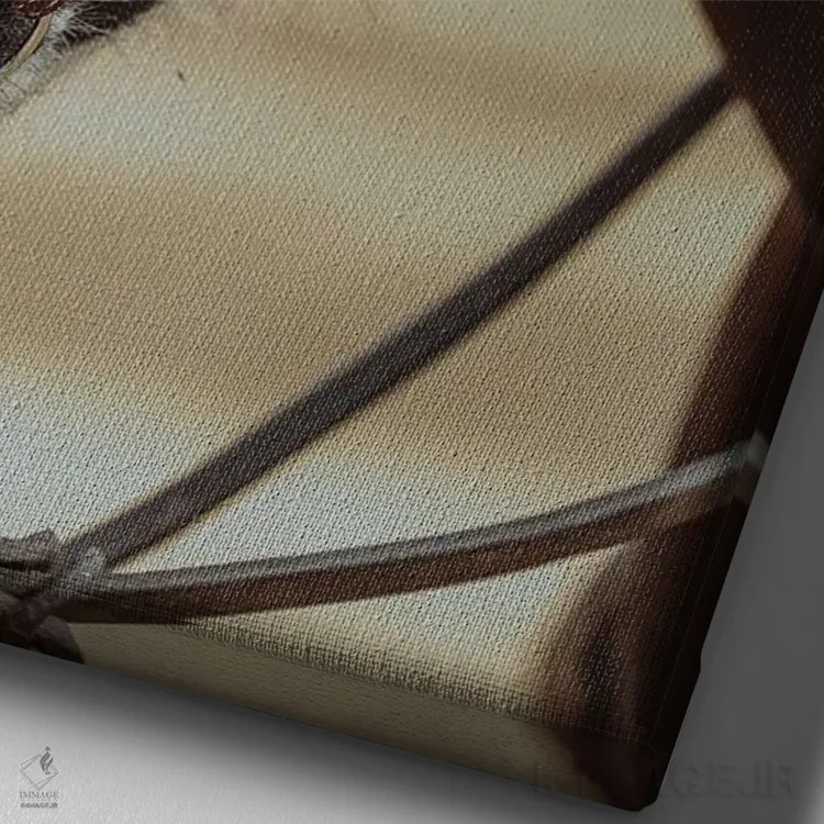 تابلو بازی با سبک اثر آنا آرشینگر - نمای نزدیک بافت بوم