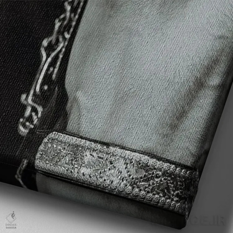 تابلو آماده برای نمایش اثر آنا آرشینگر - نمای نزدیک بافت بوم