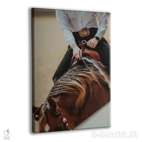 تابلو وقار سوارکار اثر آنا آرشینگر - نمای پرسپکتیو محصول