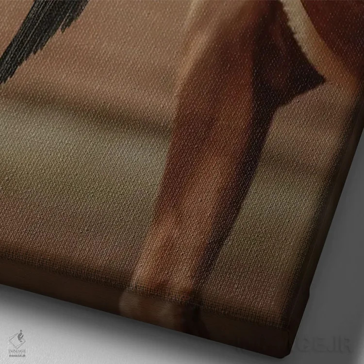 تابلو کالبدشناسی انتزاعی اثر آنا آرشینگر - نمای نزدیک بافت بوم