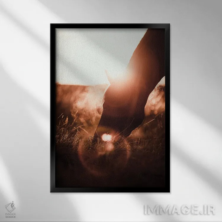 تابلو سفر خیالگونه در روستا اثر آنا آرشینگر - نمای قابدار مشکی