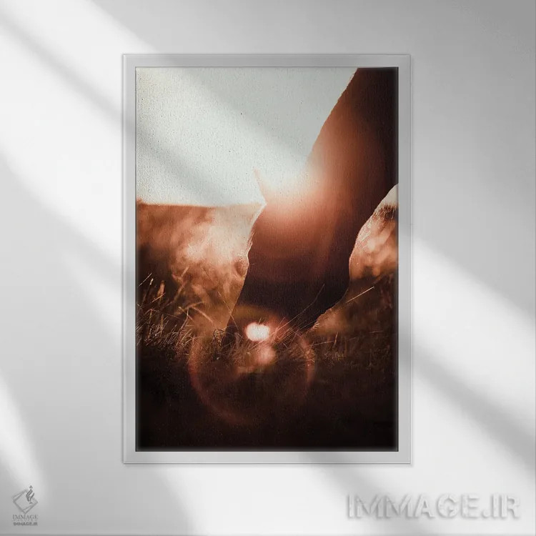 تابلو سفر خیالگونه در روستا اثر آنا آرشینگر - نمای قابدار سفید