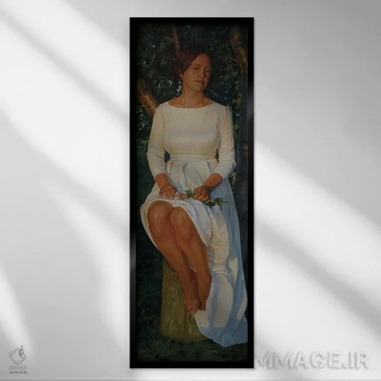 تابلو نور شامگاهی اثر آرتور آنوخین - نمای قابدار مشکی