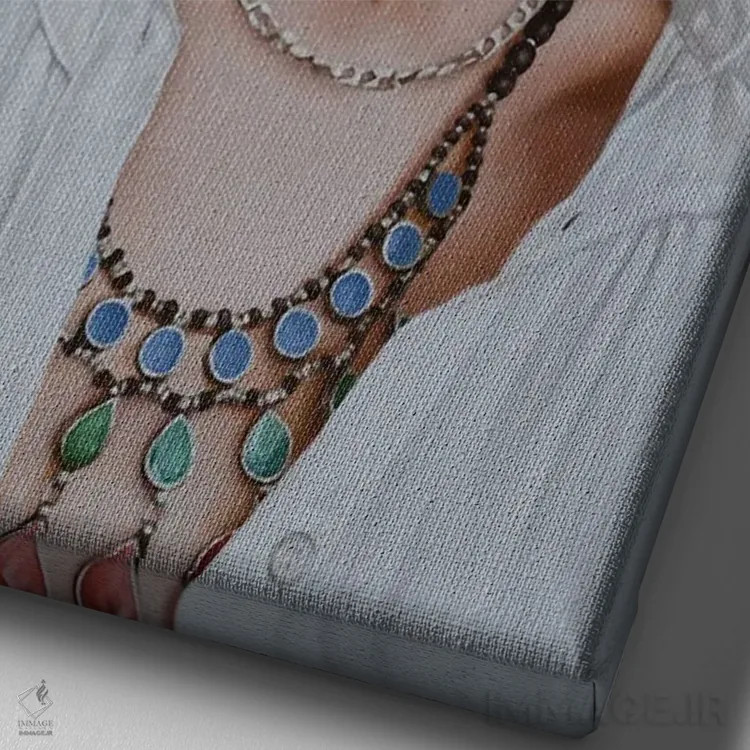 تابلو آنیتا (نام) اثر آرتور آنوخین - نمای نزدیک بافت بوم