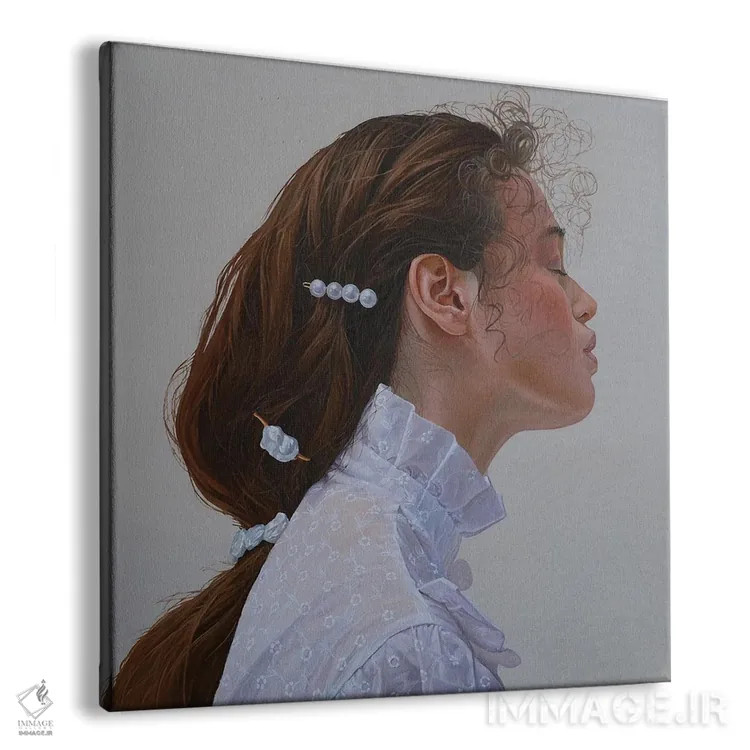 تابلو دختر با یک مروارید اثر آرتور آنوخین - نمای پرسپکتیو محصول