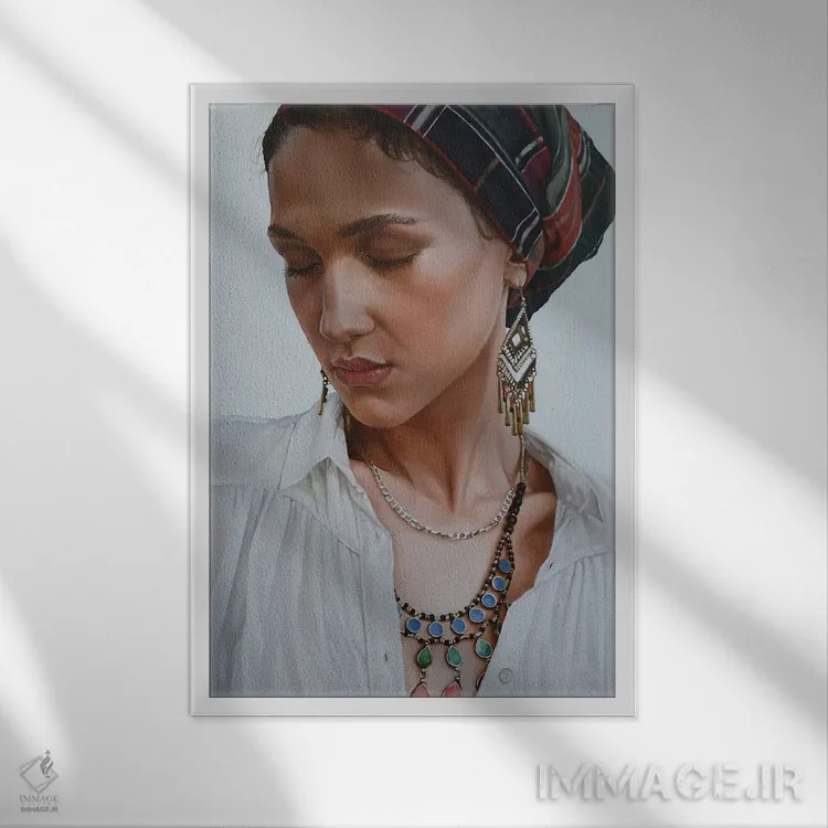 تابلو آنیتا (نام) اثر آرتور آنوخین - نمای قابدار سفید