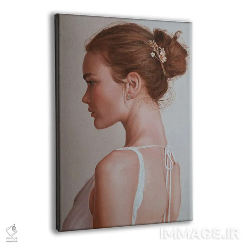 تابلو دختر با سنجاق سر اثر آرتور آنوخین - نمای پرسپکتیو محصول
