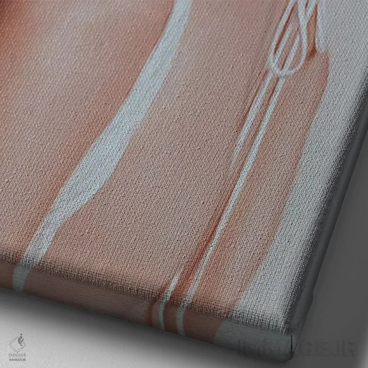 تابلو دختر با سنجاق سر اثر آرتور آنوخین - نمای نزدیک بافت بوم