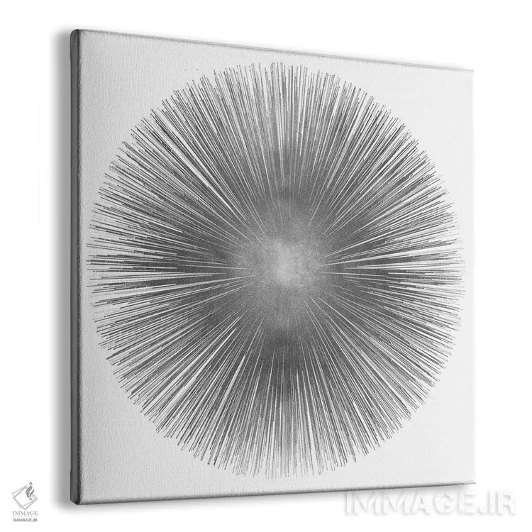 تابلو تابش خورشید نقرهای ۱ اثر ابی یانگ - نمای پرسپکتیو محصول