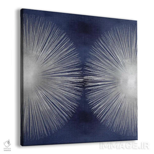 تابلو تابش خورشید نقرهای روی آبی ۲ اثر ابی یانگ - نمای پرسپکتیو محصول