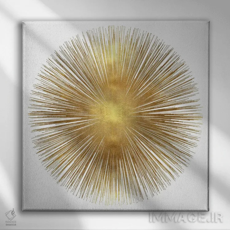 تابلو تابش خورشید ۱ اثر ابی یانگ - نمای روبهرو روی دیوار