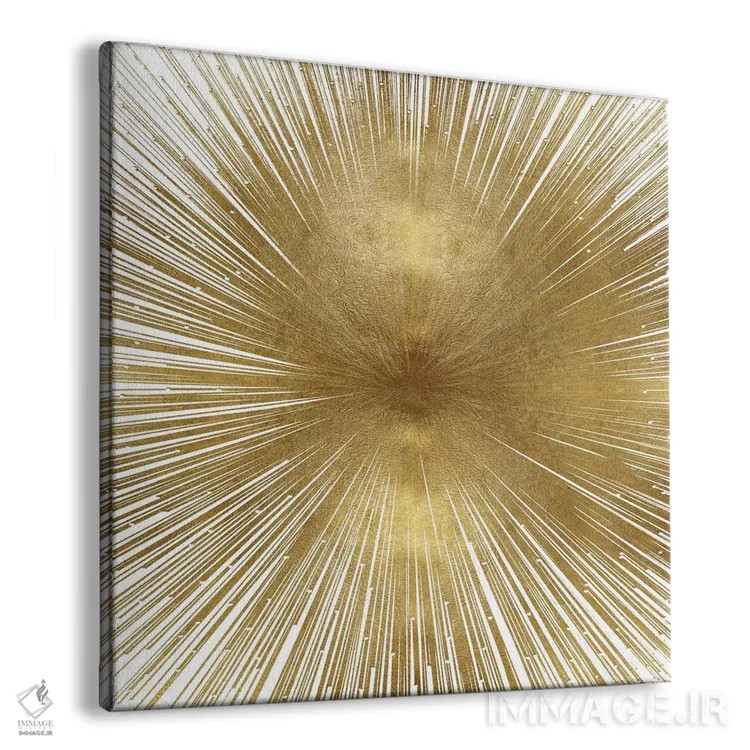 تابلو طلای درخشان اثر ابی یانگ - نمای پرسپکتیو محصول