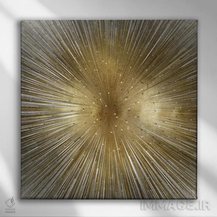 تابلو درخشان اثر ابی یانگ - نمای روبهرو روی دیوار