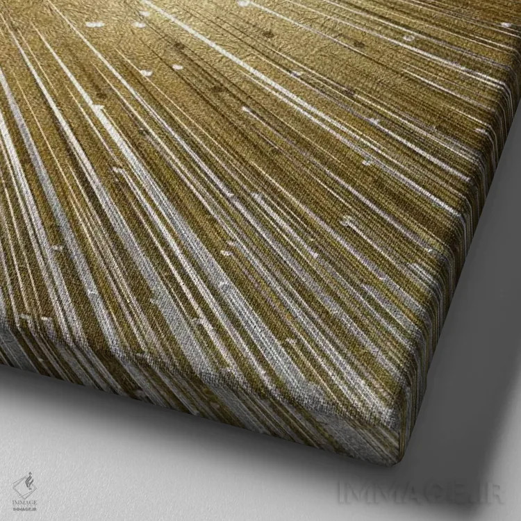 تابلو درخشان اثر ابی یانگ - نمای نزدیک بافت بوم