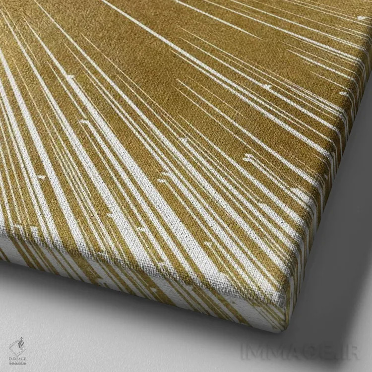 تابلو طلای درخشان اثر ابی یانگ - نمای نزدیک بافت بوم