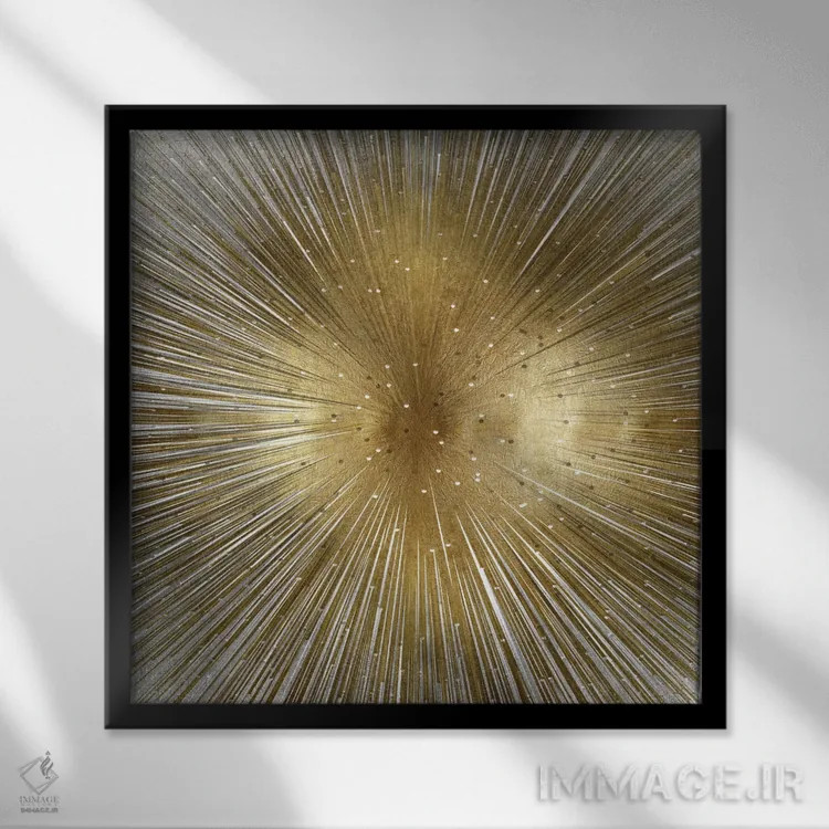 تابلو درخشان اثر ابی یانگ - نمای قابدار مشکی