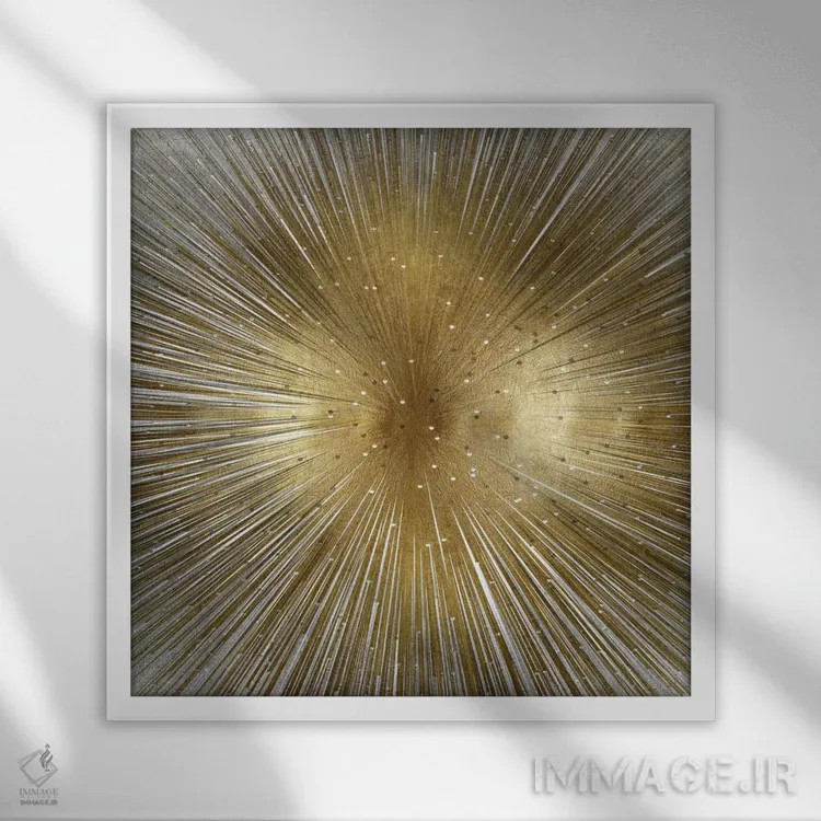 تابلو درخشان اثر ابی یانگ - نمای قابدار سفید