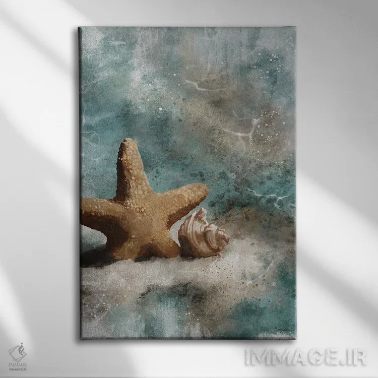 تابلو سراب اقیانوس اثر آنجلا بادن - نمای روبهرو روی دیوار