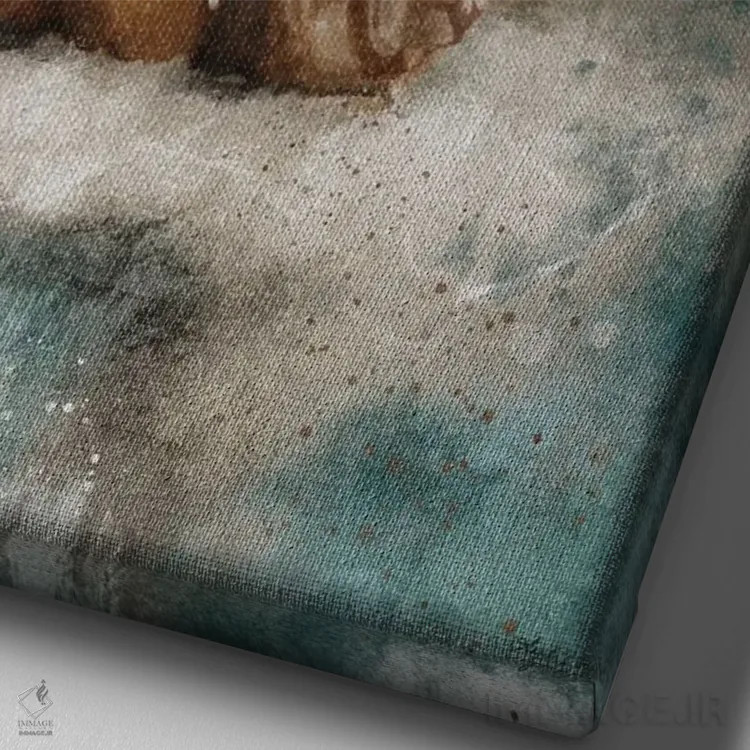 تابلو سراب اقیانوس اثر آنجلا بادن - نمای نزدیک بافت بوم