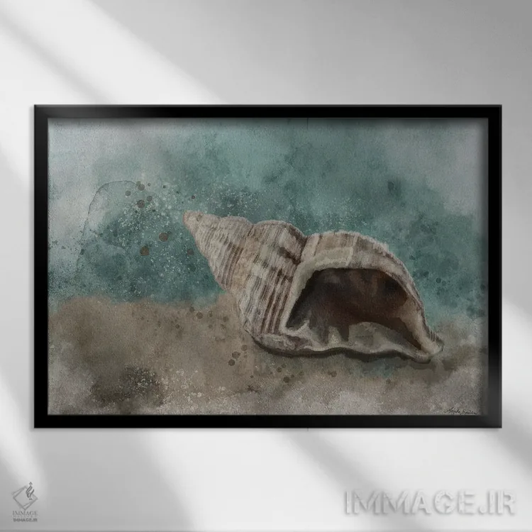 تابلو گنج دریایی ۲ اثر آنجلا بادن - نمای قابدار مشکی