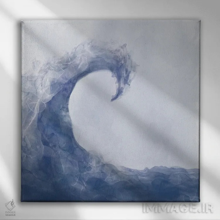 تابلو موج اثیری اثر آنجلا بادن - نمای روبهرو روی دیوار