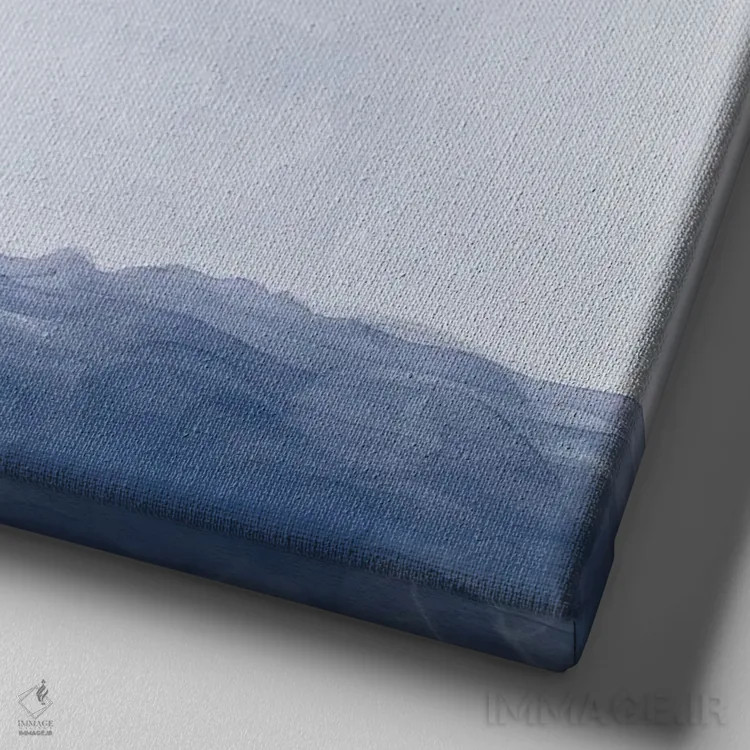 تابلو موج اثیری اثر آنجلا بادن - نمای نزدیک بافت بوم