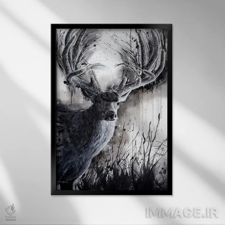 تابلو شاهزاده پونسازگانت (نام منطقه) اثر آنجلا بادن - نمای قابدار مشکی