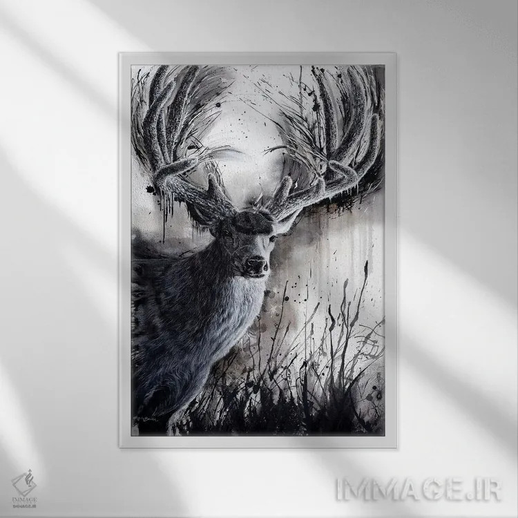 تابلو شاهزاده پونسازگانت (نام منطقه) اثر آنجلا بادن - نمای قابدار سفید