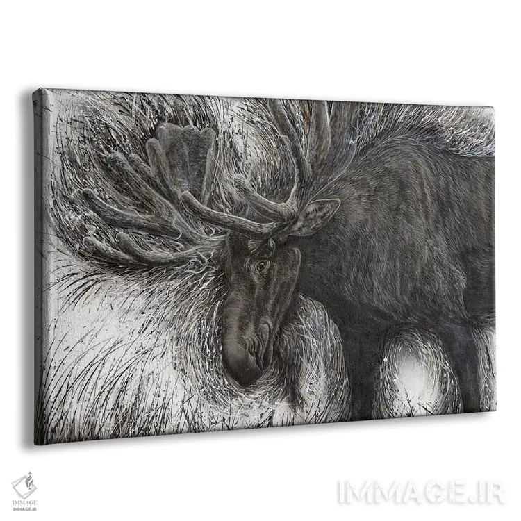 تابلو گوزن رامنشده اثر آنجلا بادن - نمای پرسپکتیو محصول