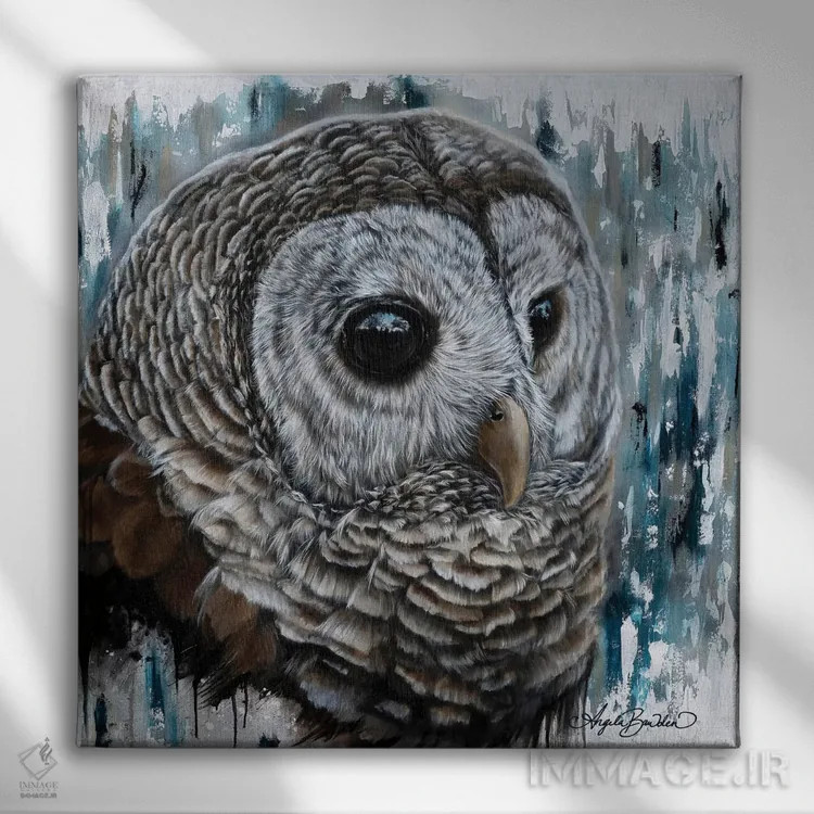 تابلو چشمهای مرموز اثر آنجلا بادن - نمای روبهرو روی دیوار