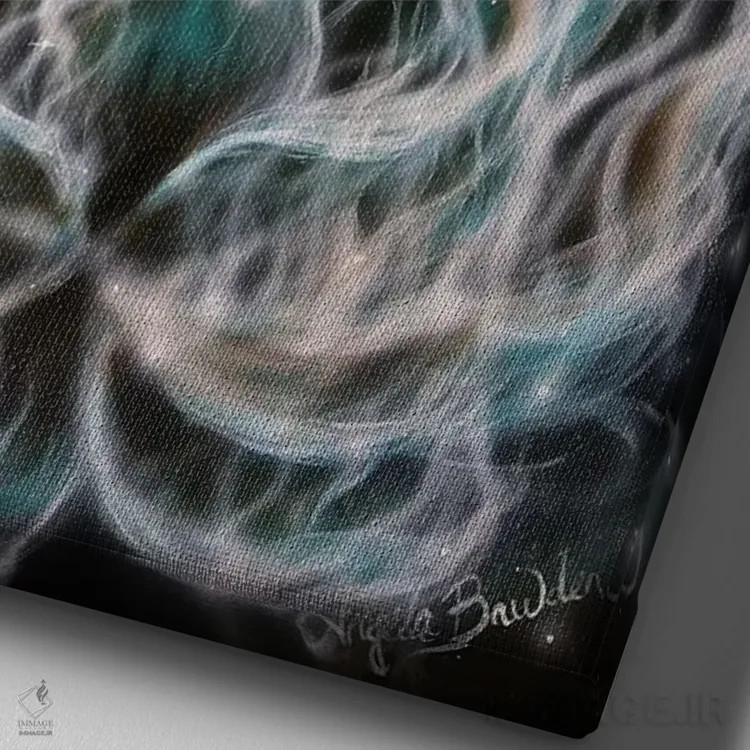 تابلو پدیدار شدن اثر آنجلا بادن - نمای نزدیک بافت بوم
