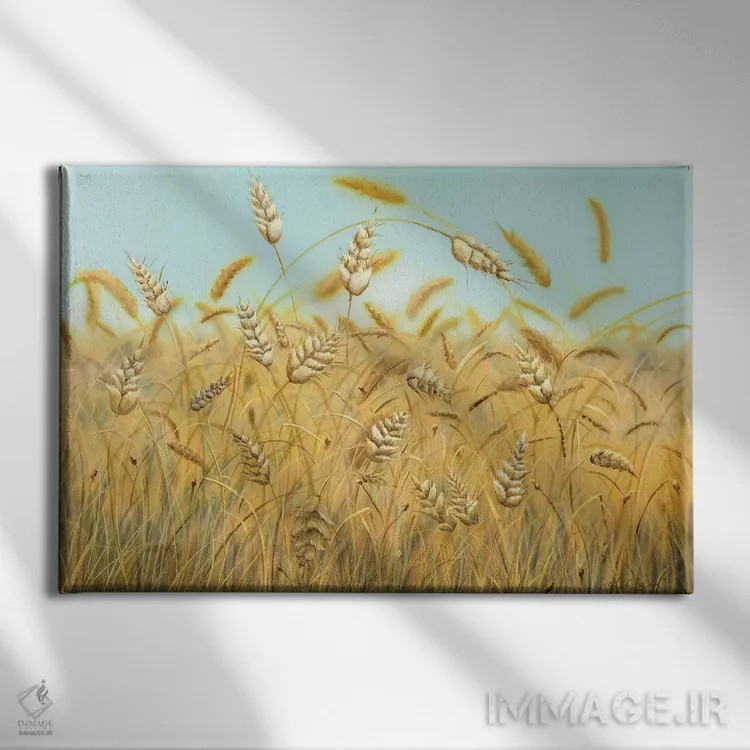 تابلو دشت رؤیاپردازیها اثر آنجلا بادن - نمای روبهرو روی دیوار