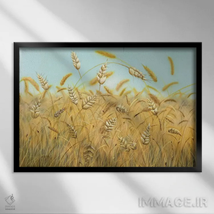 تابلو دشت رؤیاپردازیها اثر آنجلا بادن - نمای قابدار مشکی