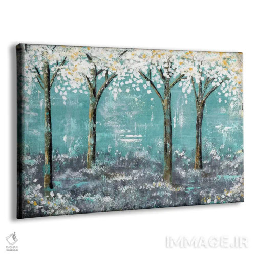 تابلو آبیهای جنگل اثر آنجلا بادن - نمای پرسپکتیو محصول
