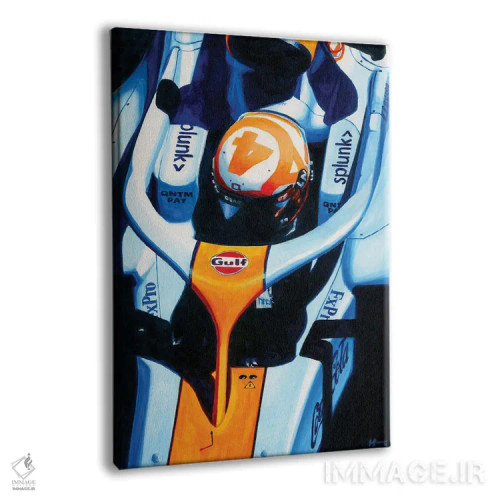 تابلو لاندو نوریس (راننده فرمول یک) اثر الکس استاچبری - نمای پرسپکتیو محصول