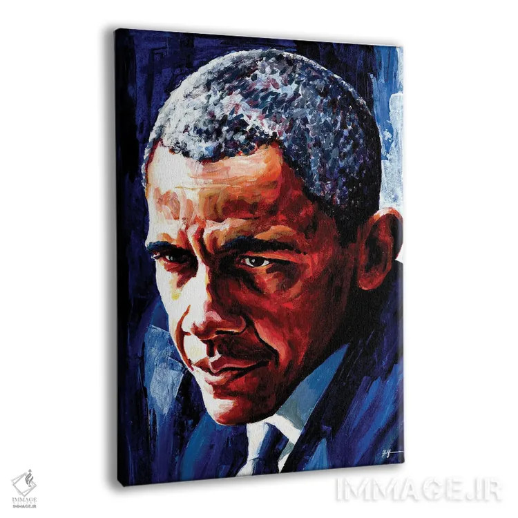 تابلو باراک اوباما (سیاستمدار) اثر الکس استاچبری - نمای پرسپکتیو محصول