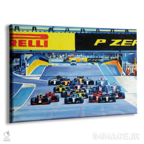 تابلو رقابت برای پیچ اول (مسابقه) اثر الکس استاچبری - نمای پرسپکتیو محصول