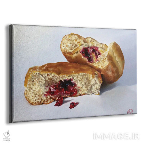 تابلو پیراشکی ژلهای اثر ابرا جانسون - نمای پرسپکتیو محصول