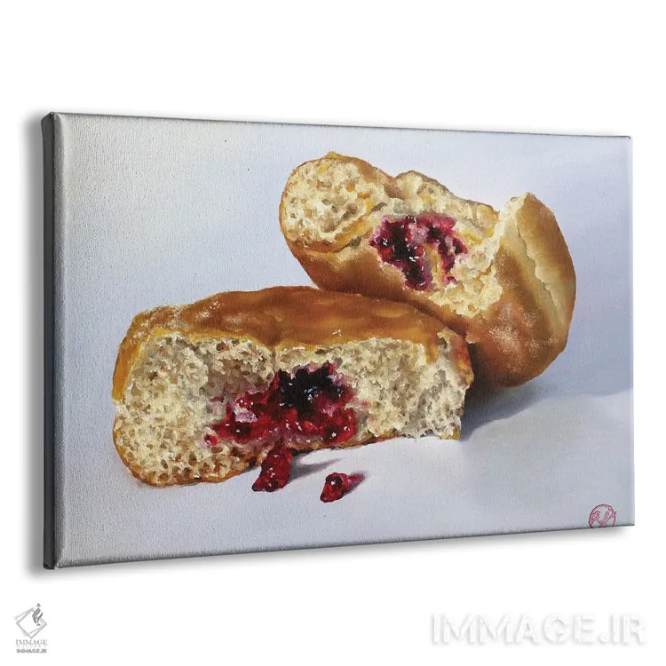 تابلو پیراشکی ژلهای اثر ابرا جانسون - نمای پرسپکتیو محصول