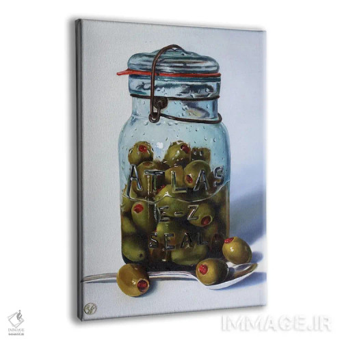 تابلو دوستت دارم (با بازی واژهای زیتون) اثر ابرا جانسون - نمای پرسپکتیو محصول